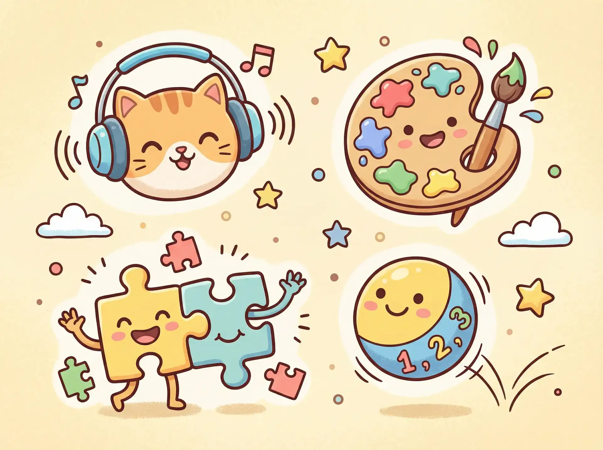 小朋友的手工作品 - 女生图片 益智创作